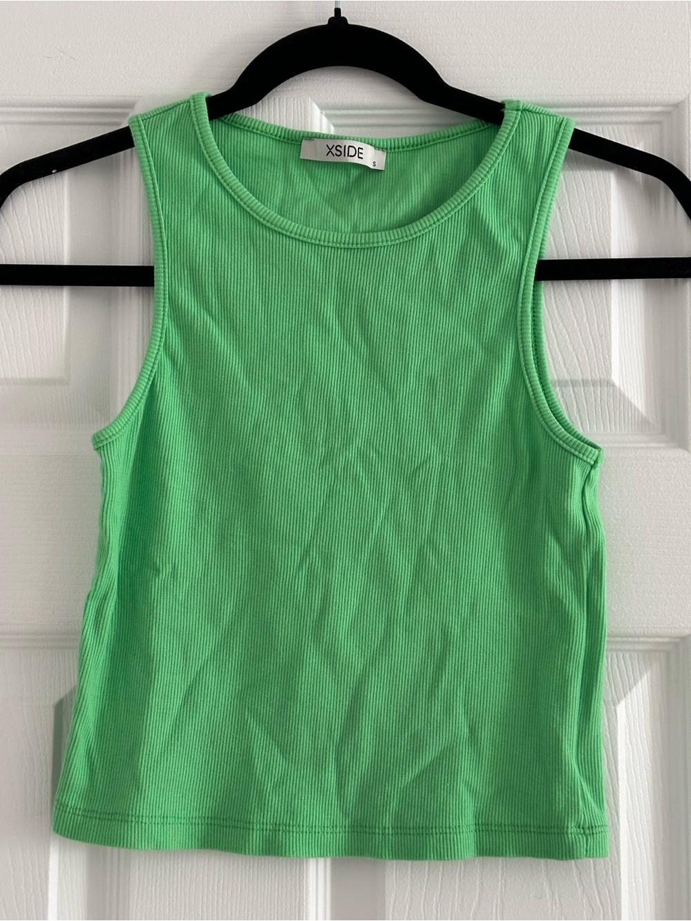 XSIDE Ribbed Tank Top in Green